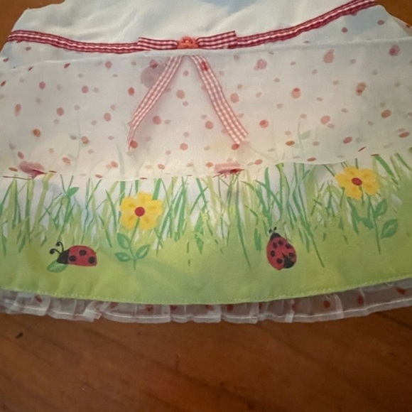 2T Peter Thomas Roth white sleeveless floral petticoat button back dress - Picture 5 of 7